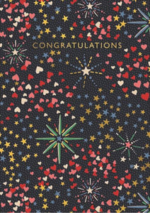 Foil Card - Congratulations Fireworks