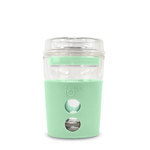 4oz Piccolo Glass Coffee / Tea Travel Cup - Mint
