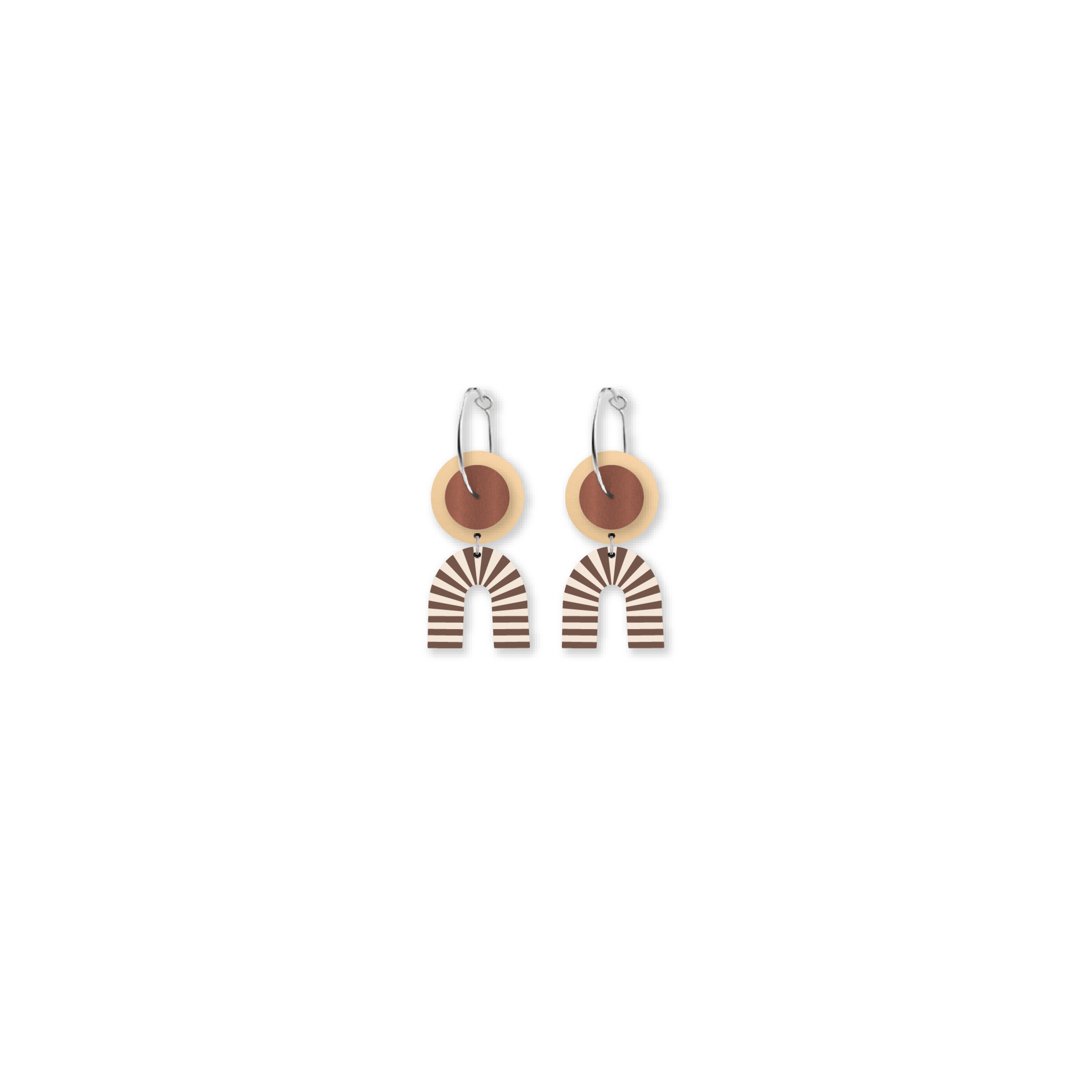 Basics Layered Small Arch Hoop Earrings