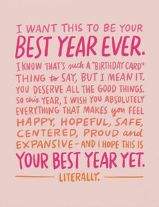 Best Year Ever Card