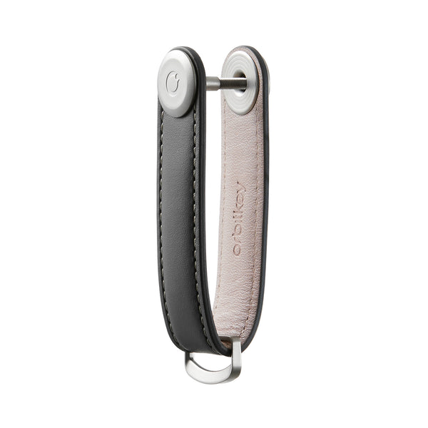 OrbitKey - Charcoal with Grey Stitching