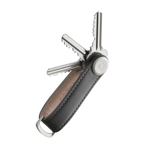 OrbitKey - Charcoal with Grey Stitching