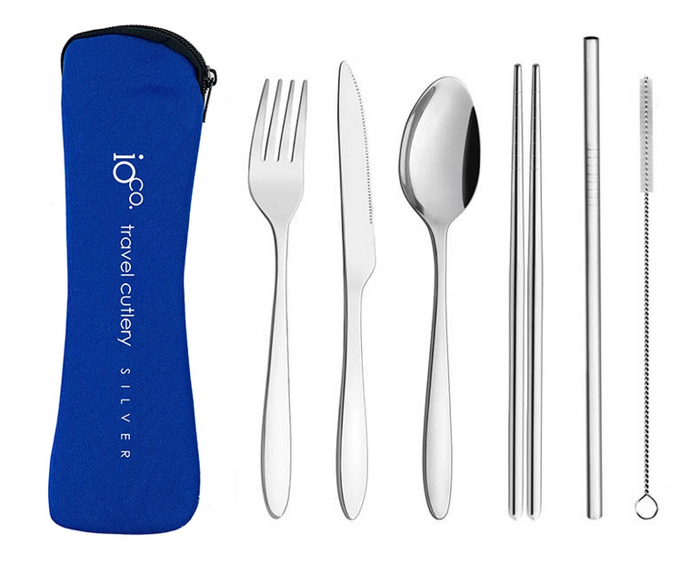 Reusable Cutlery Set - Silver Stainless Steel