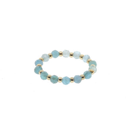Beaded Ring - Sky