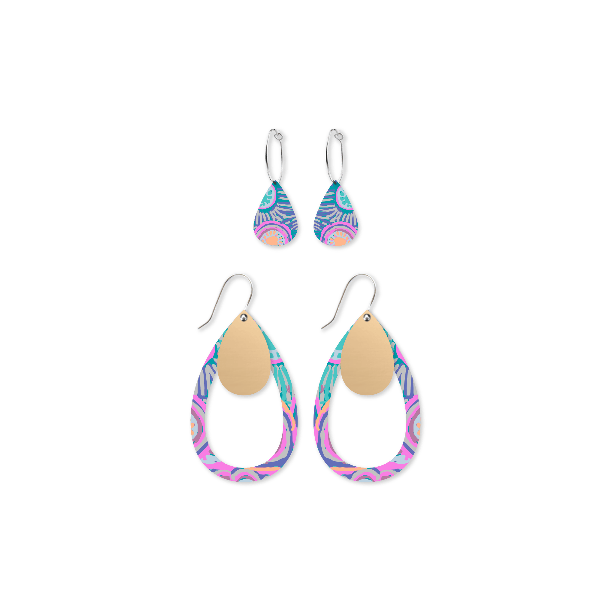 Murdie Morris Storytelling Trinity Tear Pack Earrings