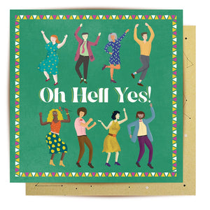 Dancing Hell Yes Card