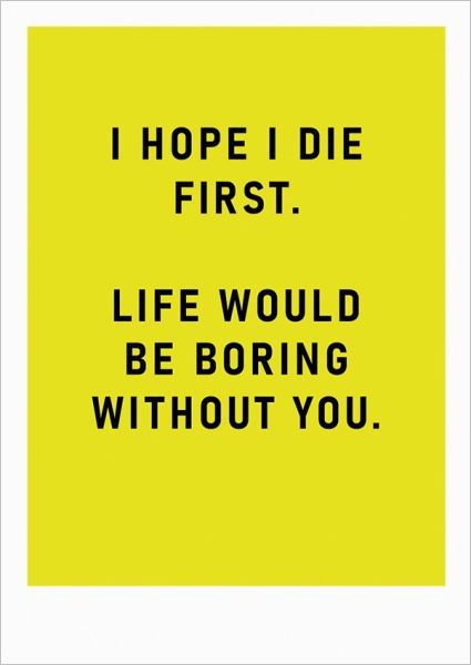I Hope I Die First Card