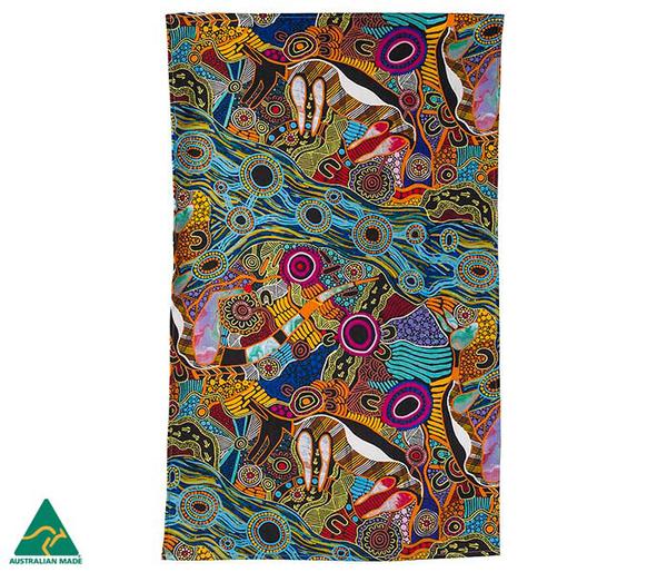 Indigenous Art Tea Towel - Justin Butler